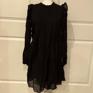 Aritzia- La Boheme Black Dress Medium